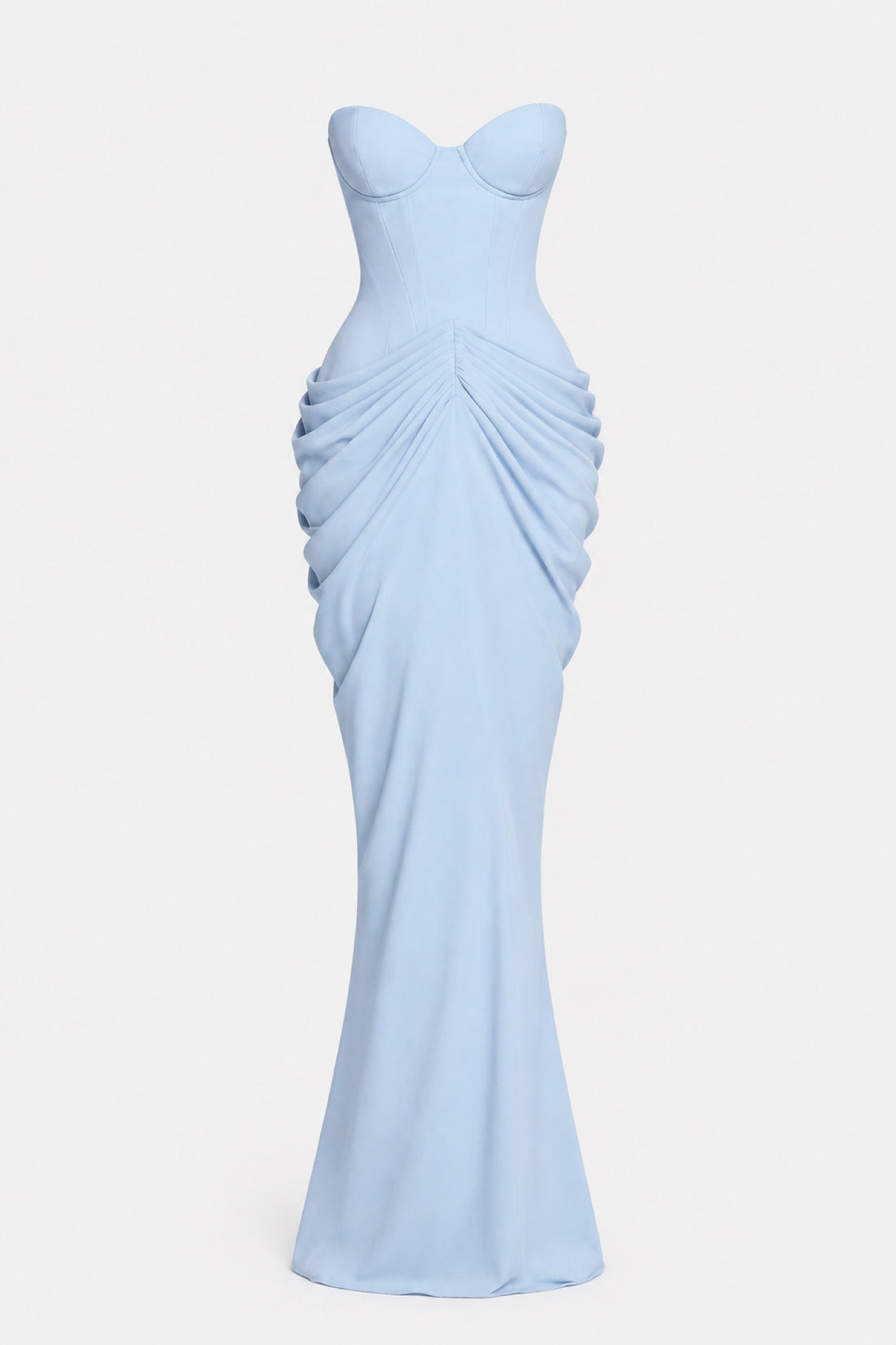 Clarisse — Robe longue bustier drapée