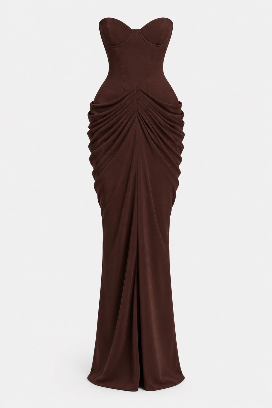 Clarisse — Robe longue bustier drapée