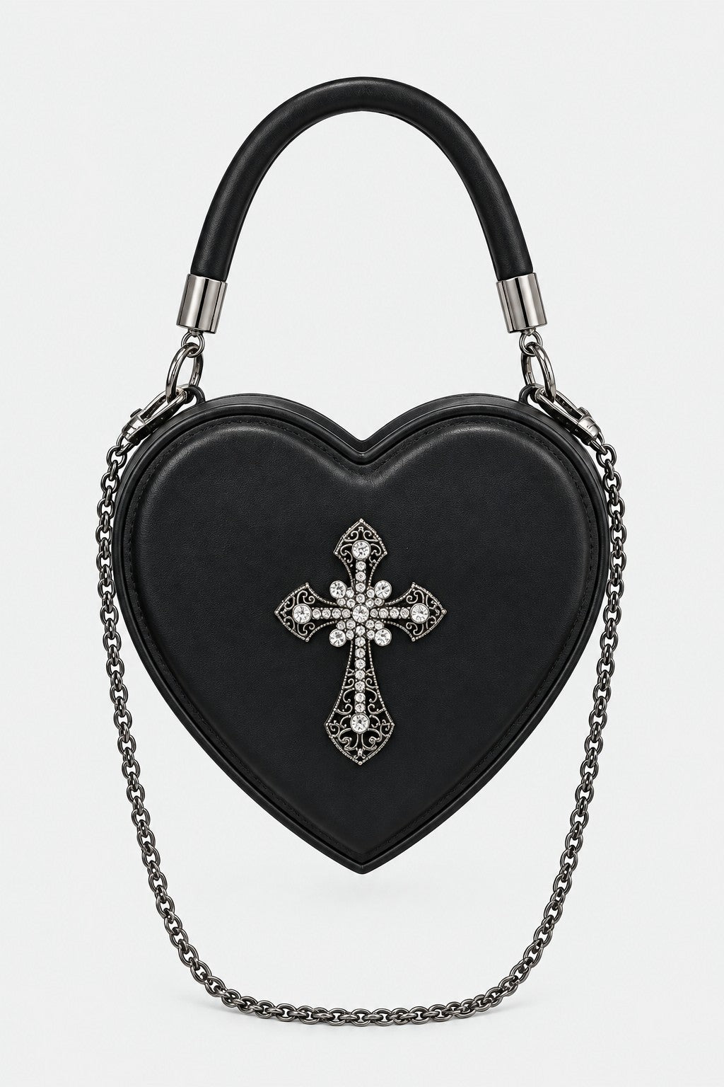 Cœur Noir — sac cœur à croix