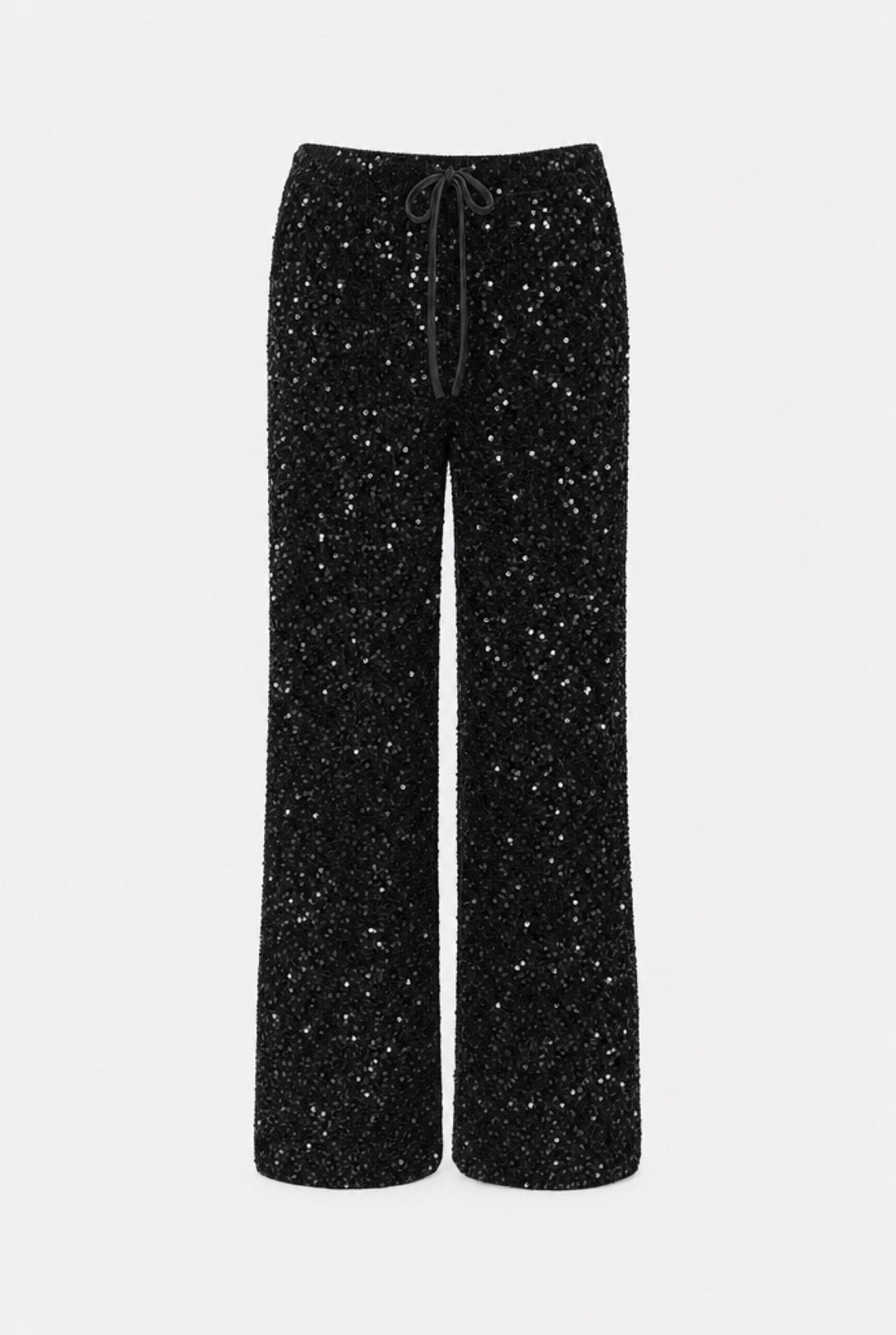Joséphine — Pantalon large à sequins et nœud