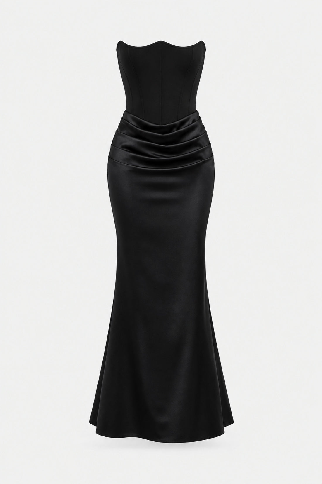Margaux — Robe bustier satin sirène