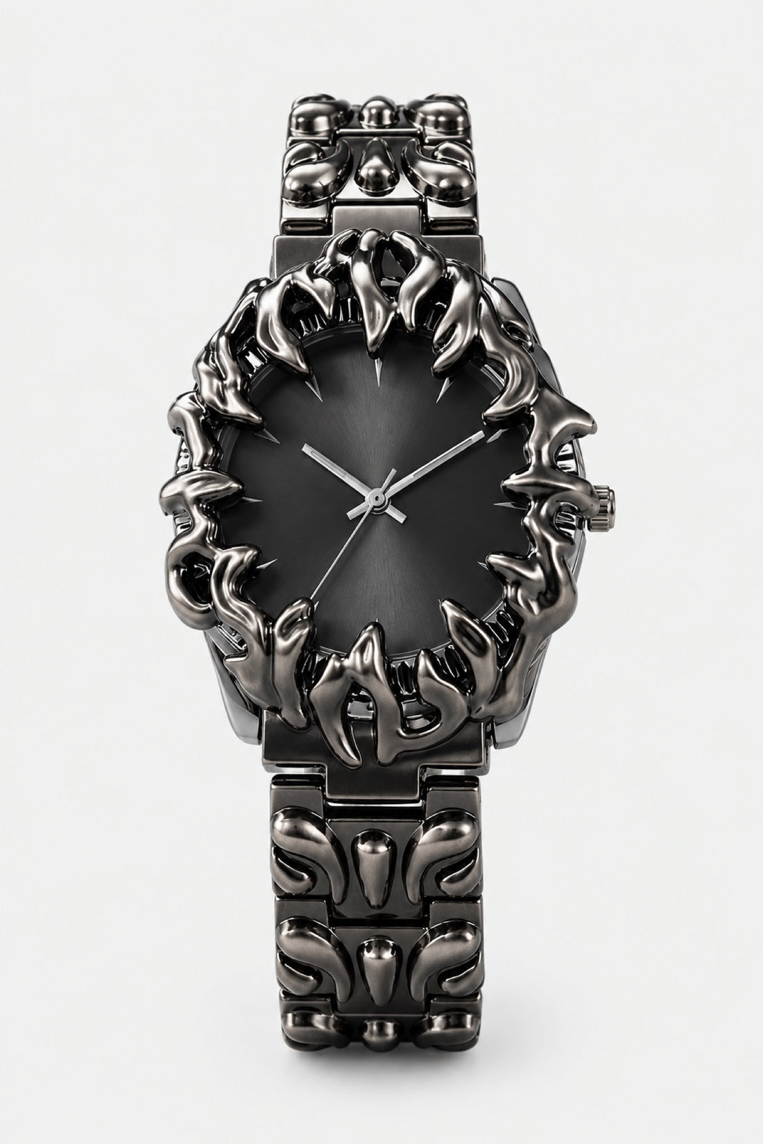 Minuit — Montre gothique cadran sculpté