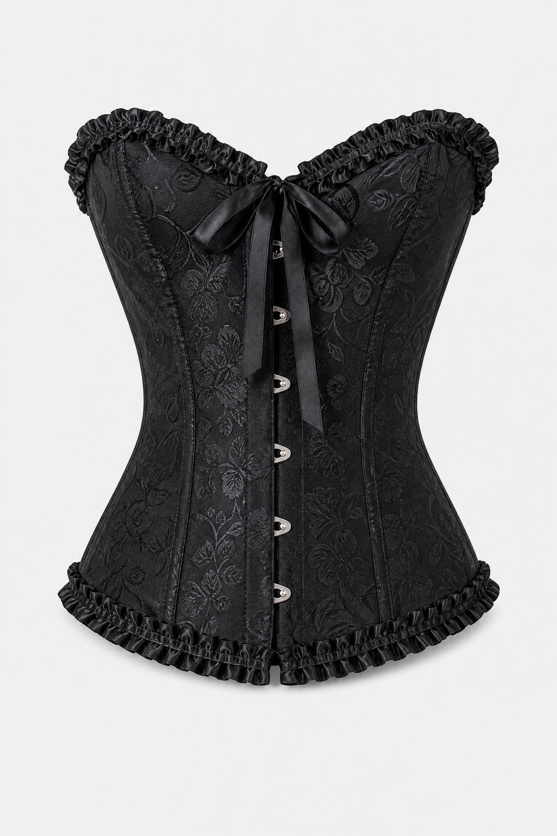 Ophélie — Corset bustier brocart à lacer