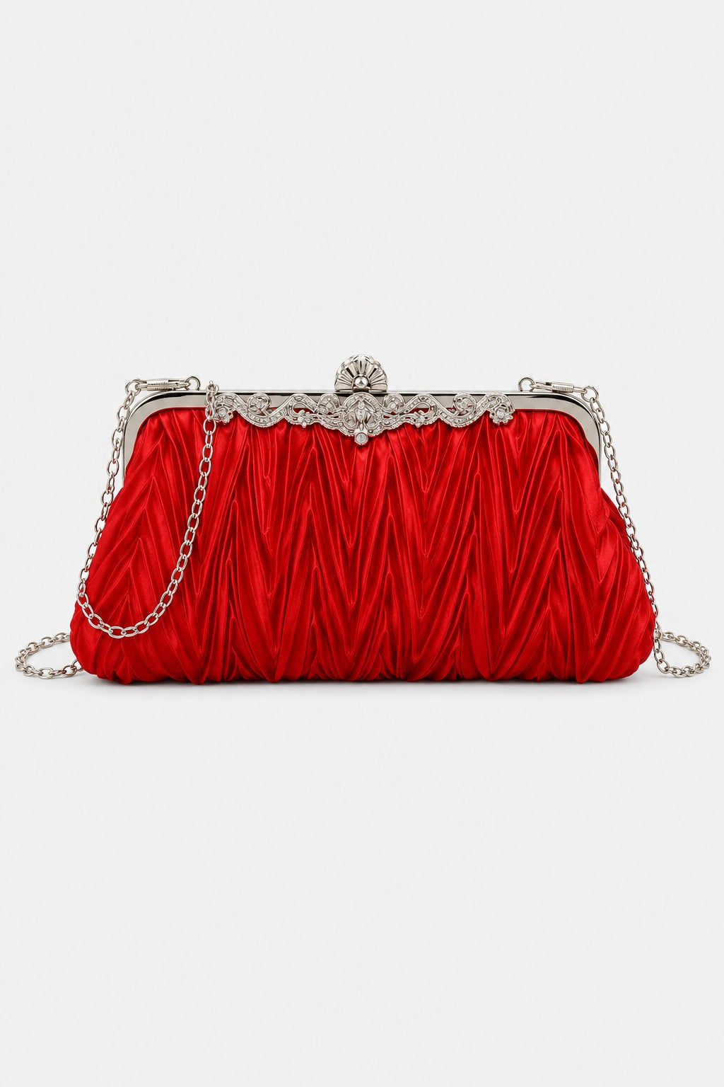Pompadour — pochette de soirée en satin plissé