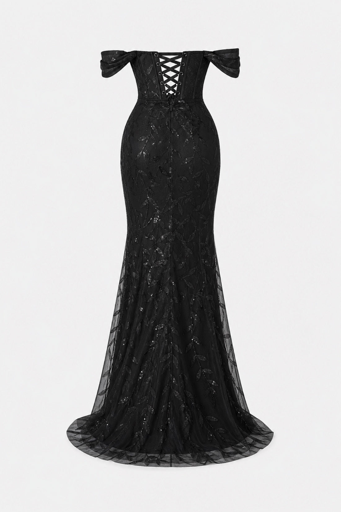 Ravenna — Robe longue corset épaules dénudées