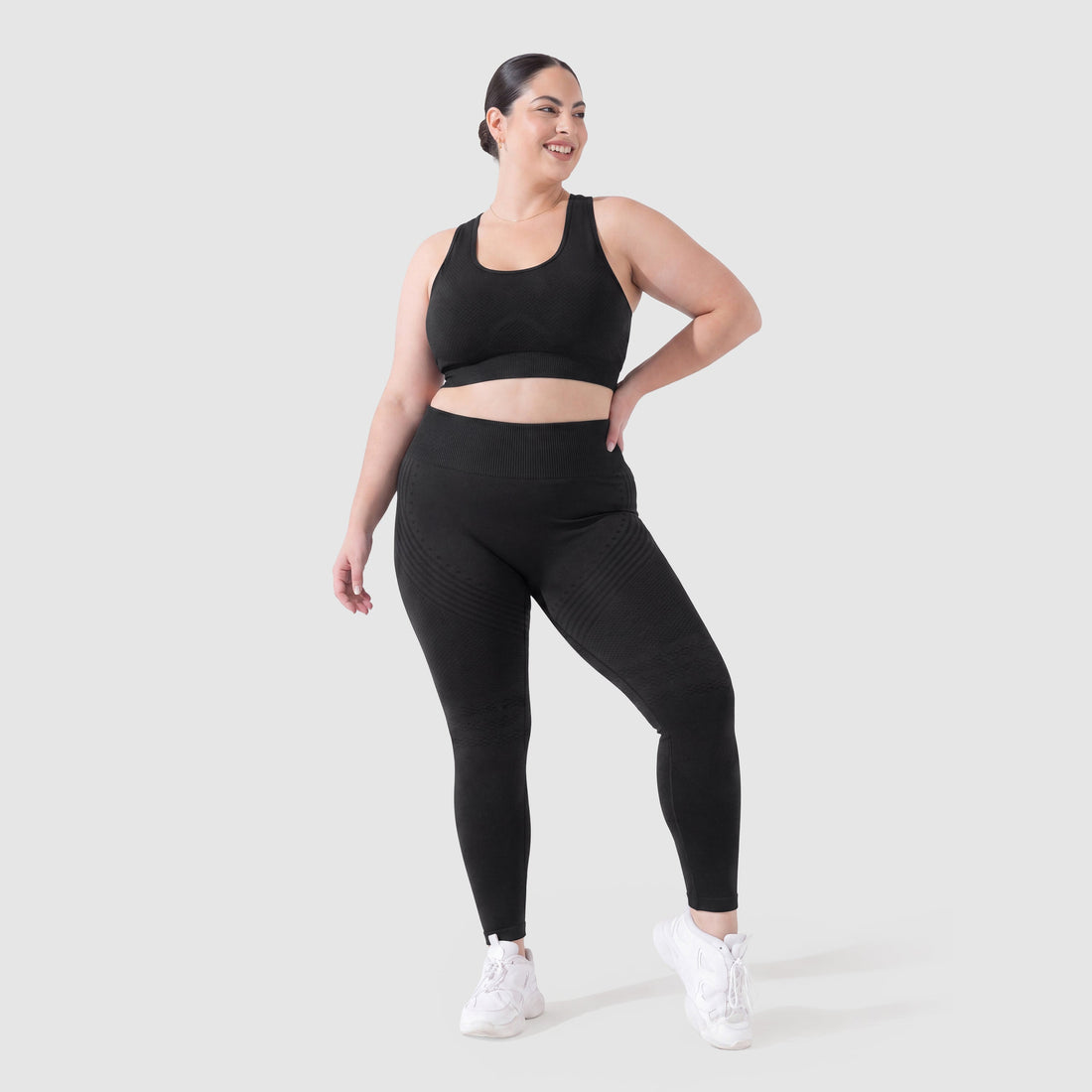 3D Sculpt Leggings Black