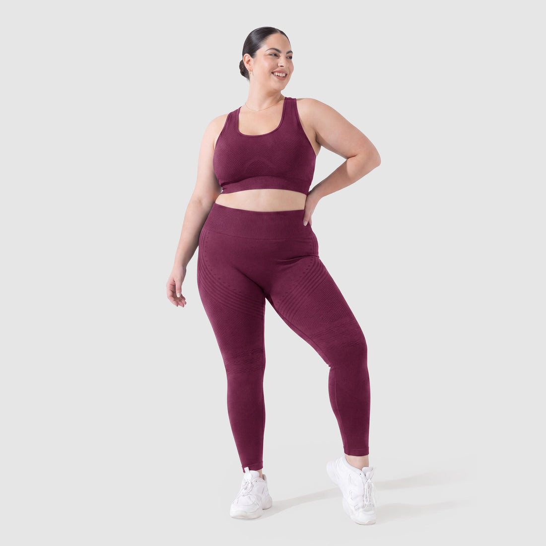 3D Sculpt Leggings Plum