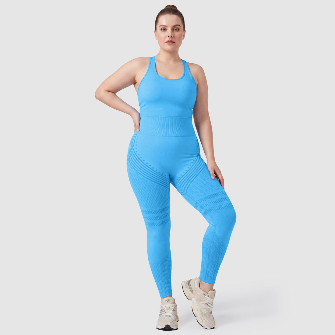 3D Sculpt Leggings Turquoise