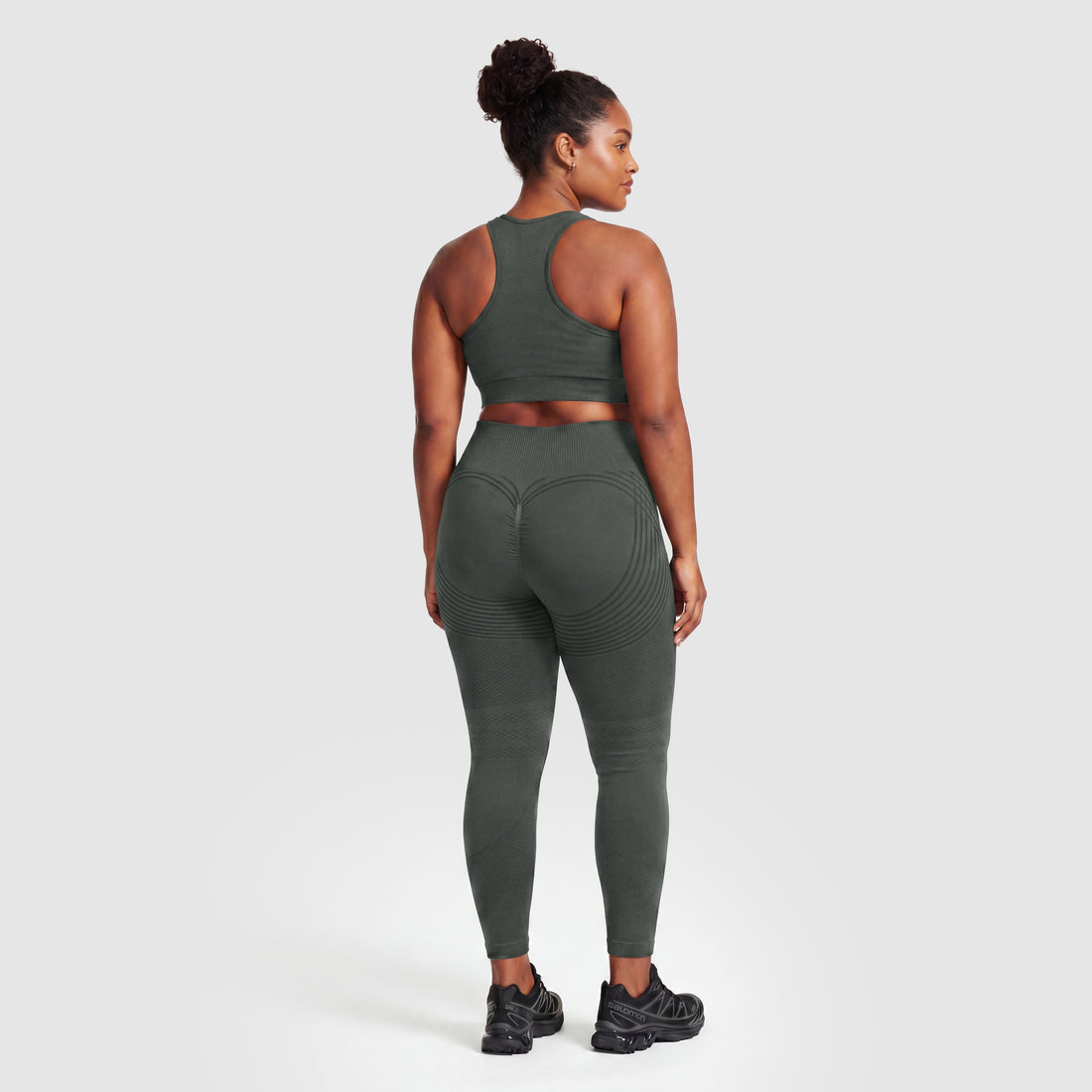 3D Sculpt Leggings Gray