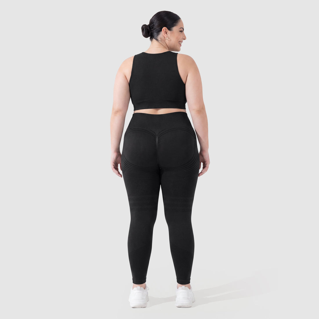 3D Sculpt Leggings Black