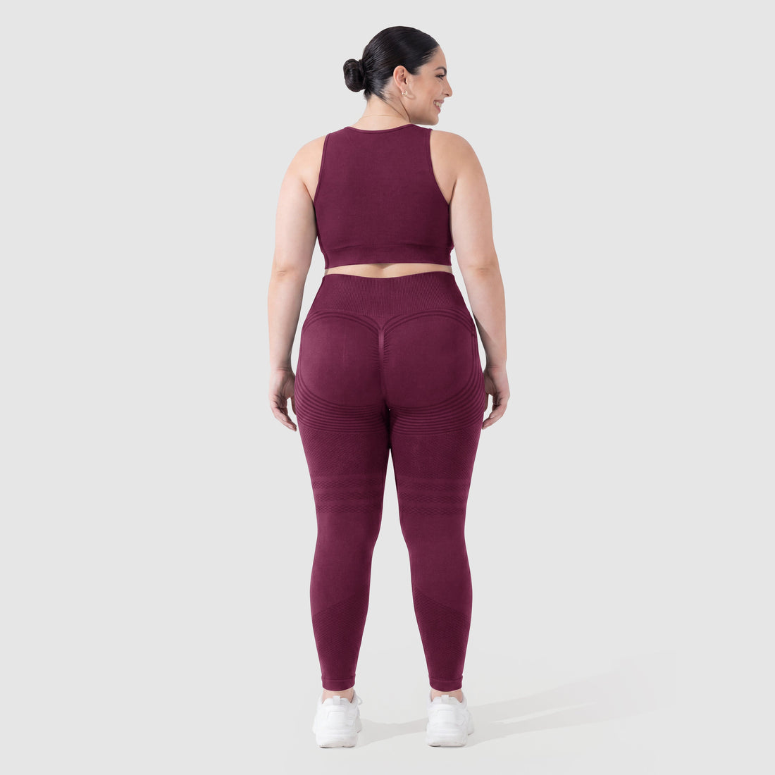 3D Sculpt Leggings Plum