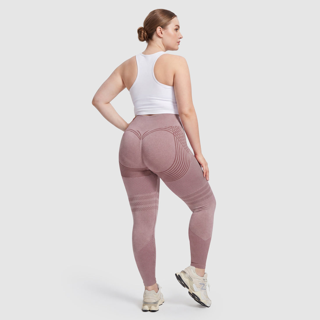 3D Sculpt Leggings Pink