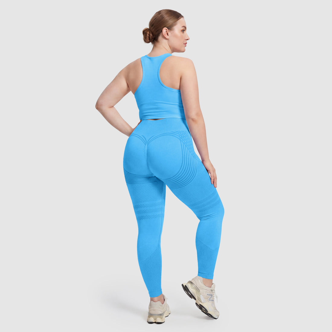 3D Sculpt Leggings Turquoise