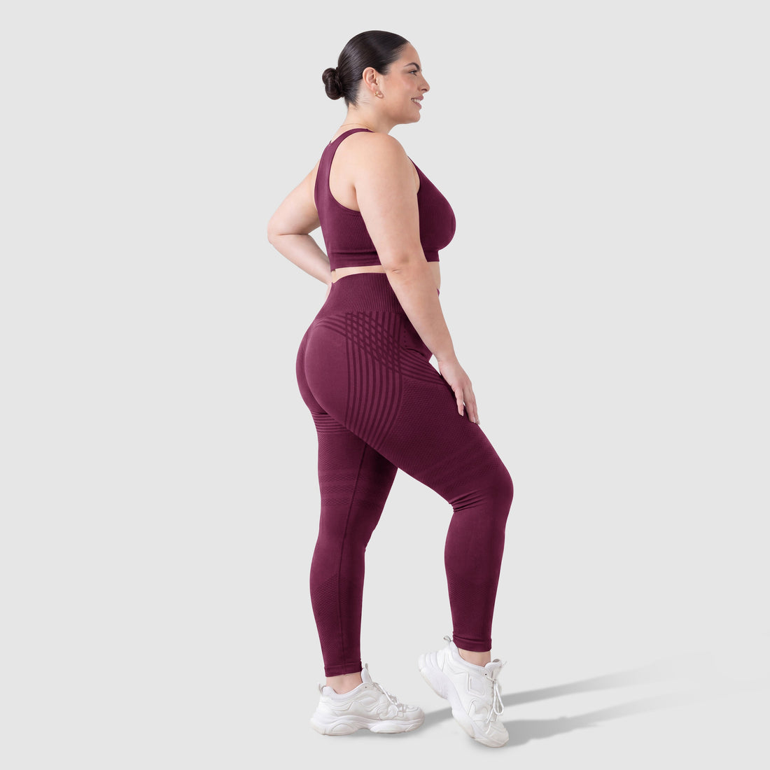 3D Sculpt Leggings Plum
