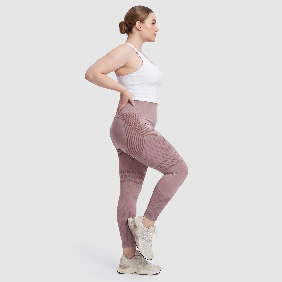 3D Sculpt Leggings Pink