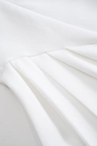 Robe Courte Col Halter à Volants