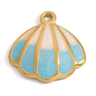 Charm Coquillage Bleu