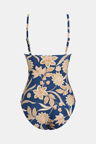 Maillot 1 Pièce Paisley Bord de Mer — Effet Gainant