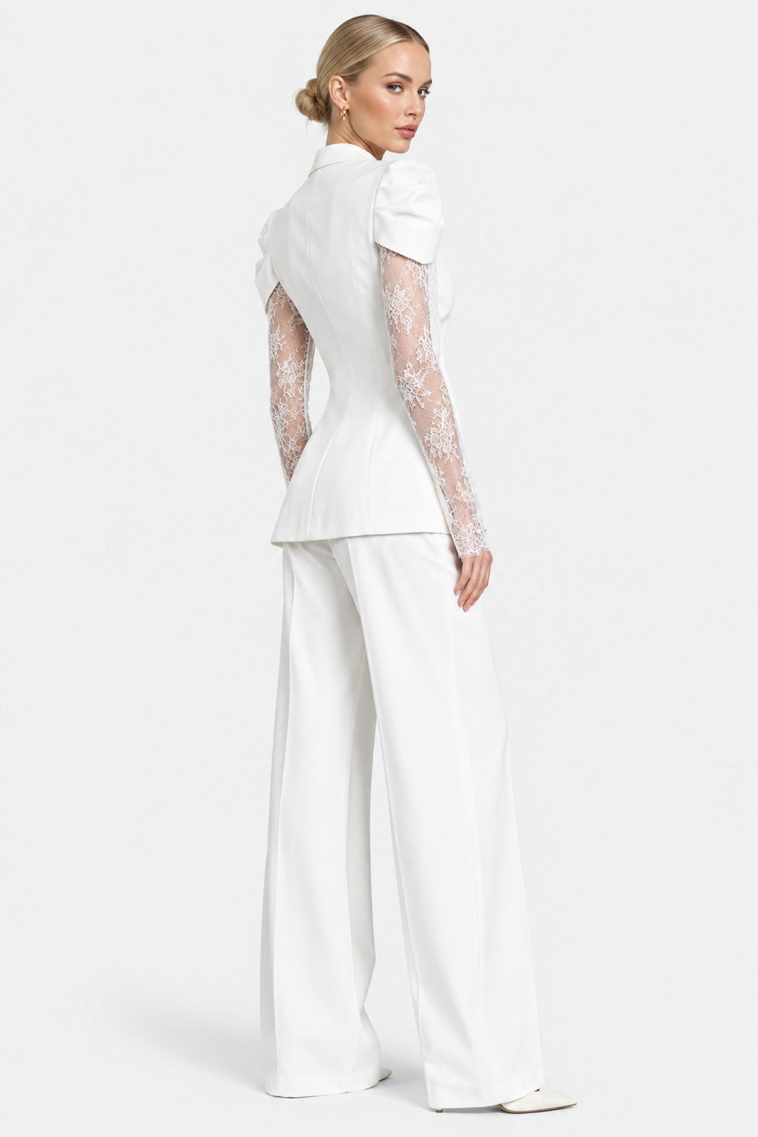 Alix — Blazer manches en dentelle