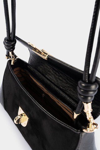 Sac Porté Épaule Simili Cuir Boucle Contrastée