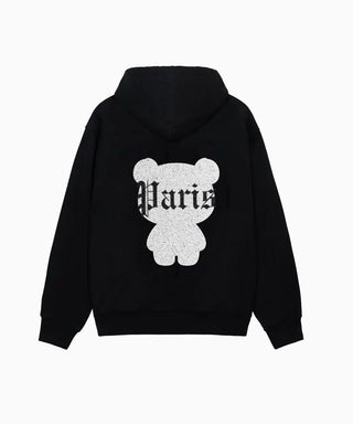 Luxara Paris Hoodie - Black Bear