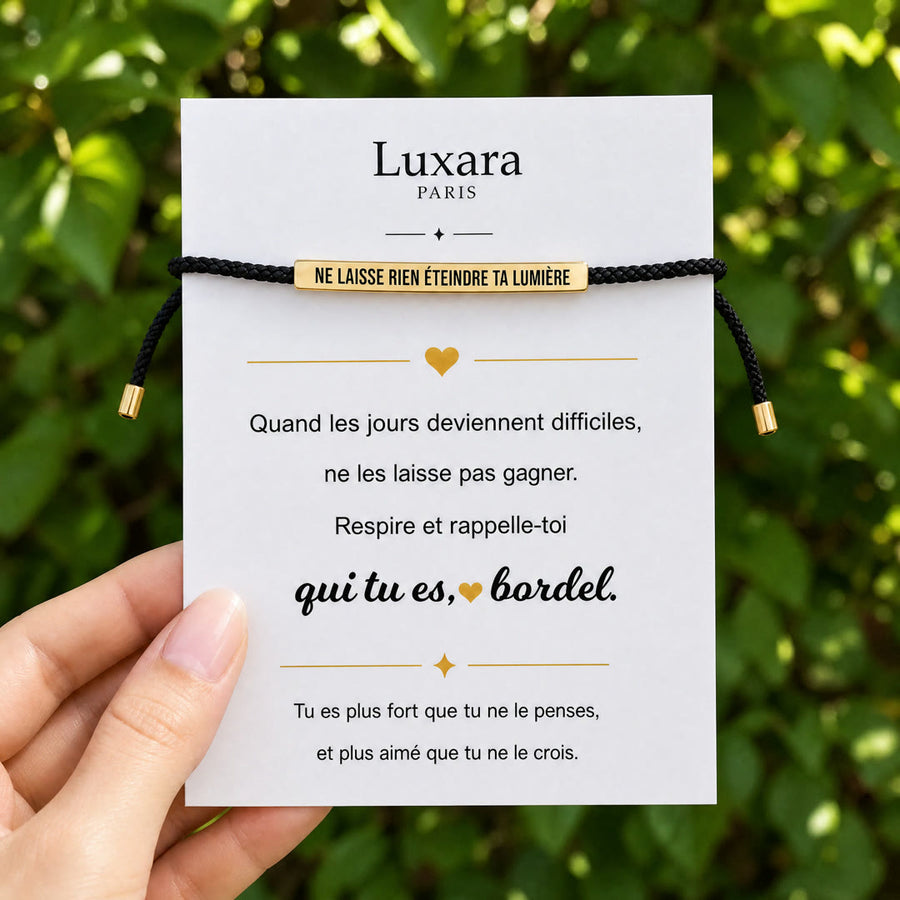 Bracelet Ne laisse rien éteindre ta lumière