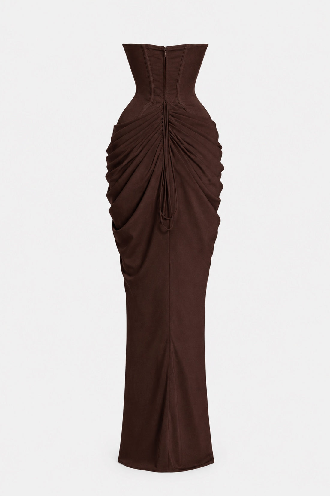 Clarisse — Robe longue bustier drapée