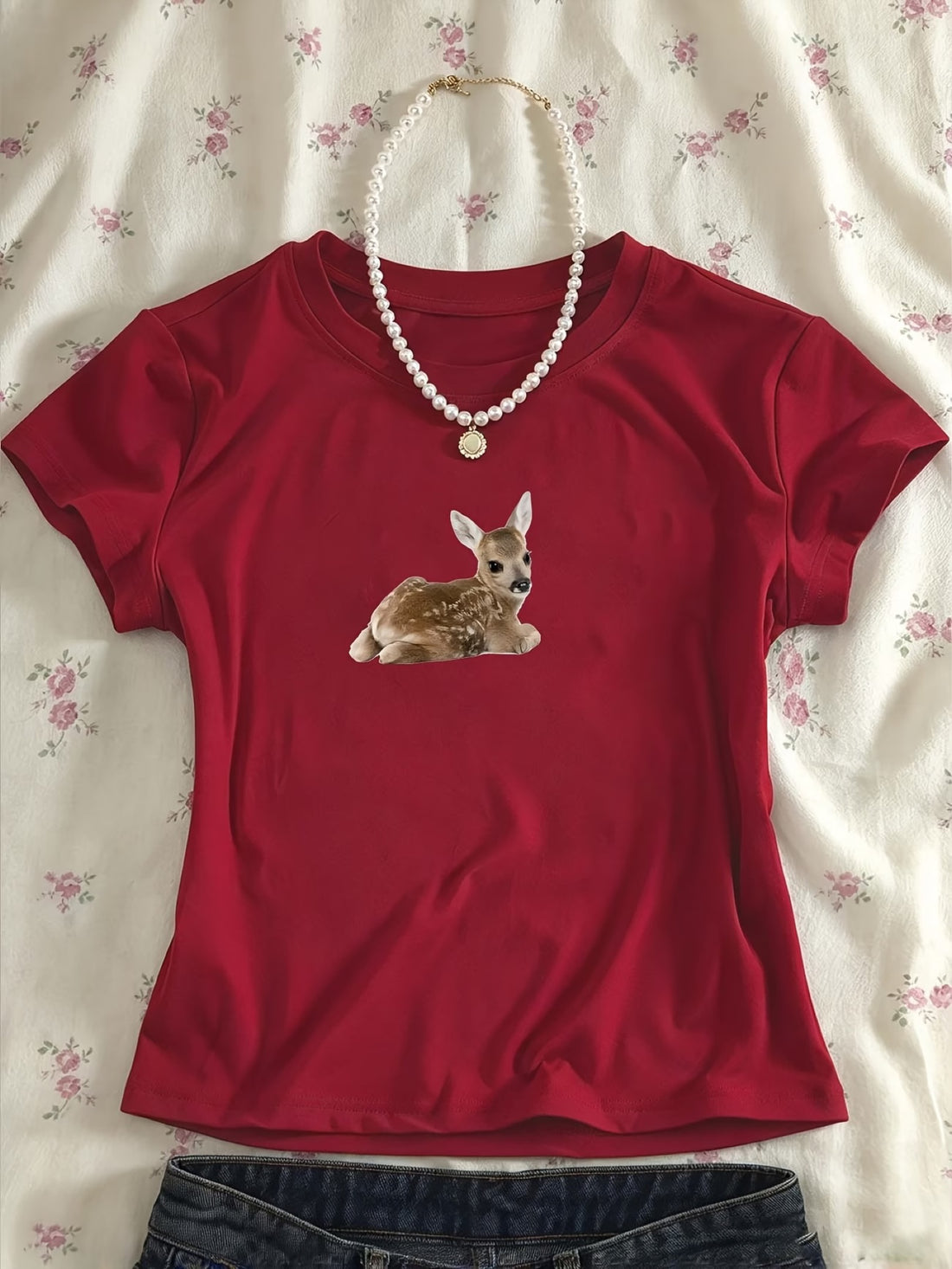 Daine — T-shirt imprimé faon