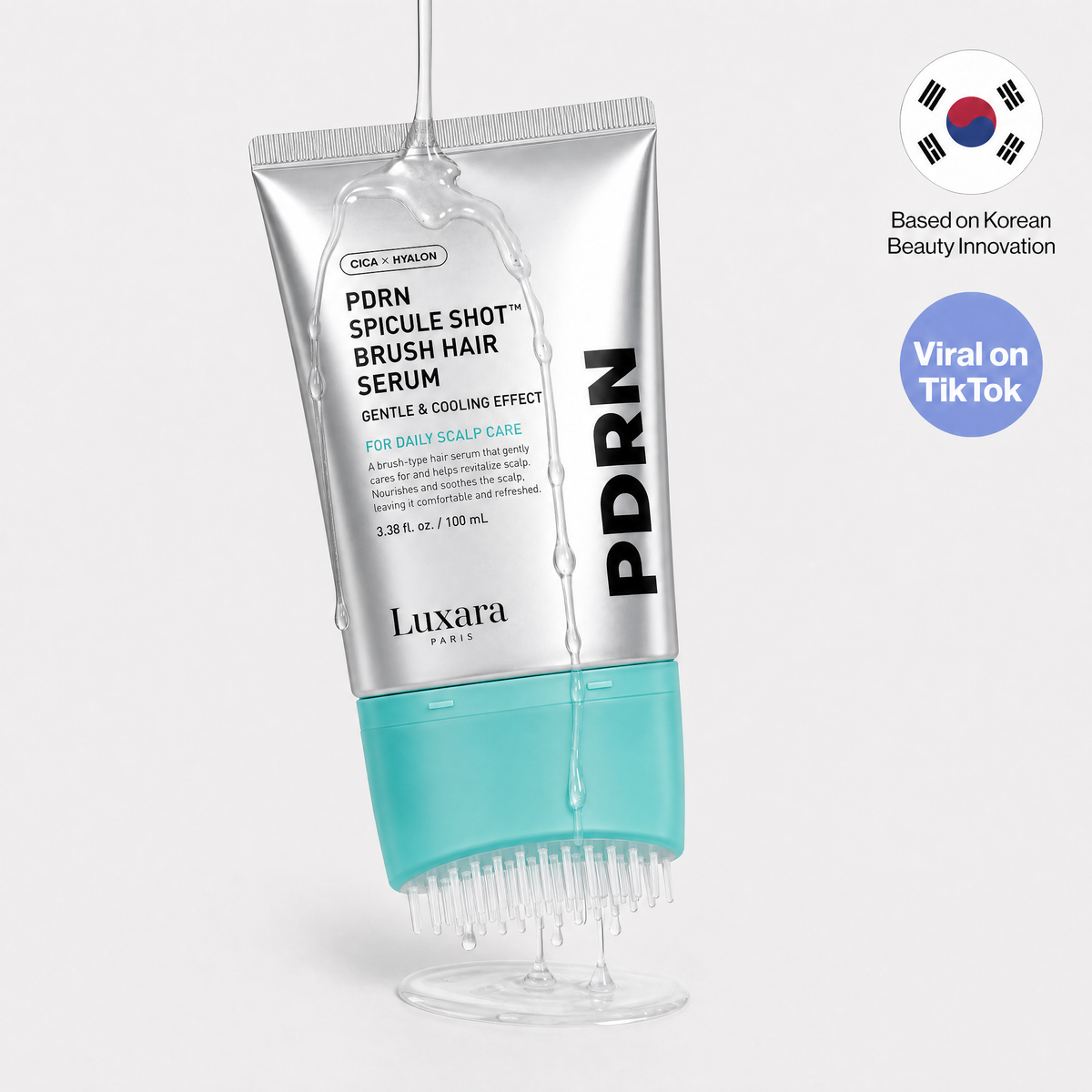 Luxara PDRN Spicule Shot Brush Hair Serum
