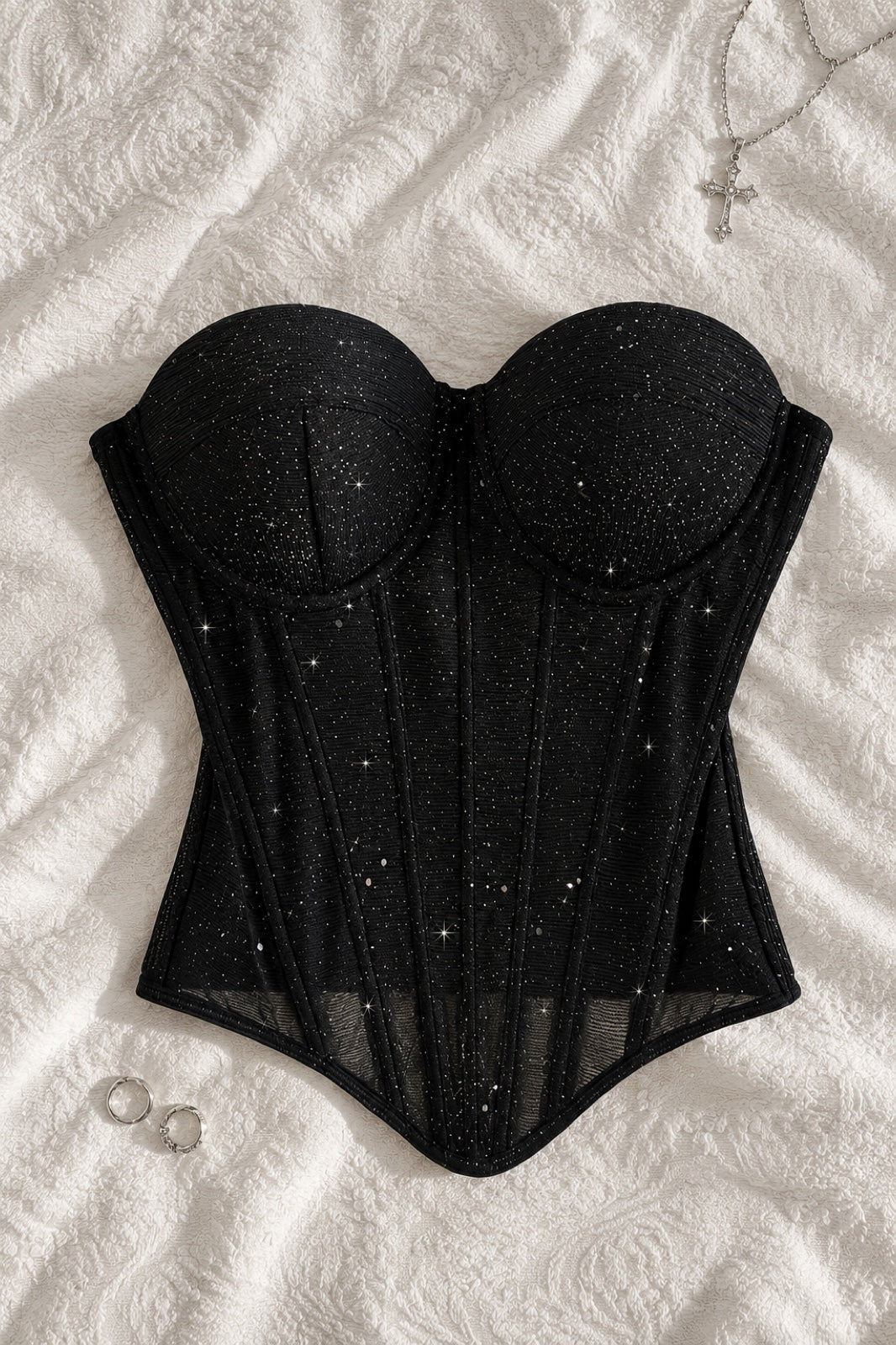 Étoile — Corset bustier pailleté
