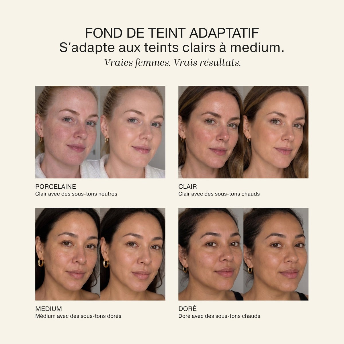 Luxara – Fond de teint adaptatif anti-âge