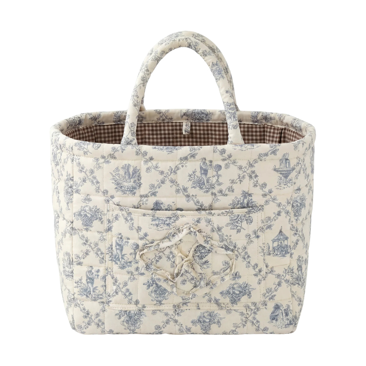 Juliette basket blue toile