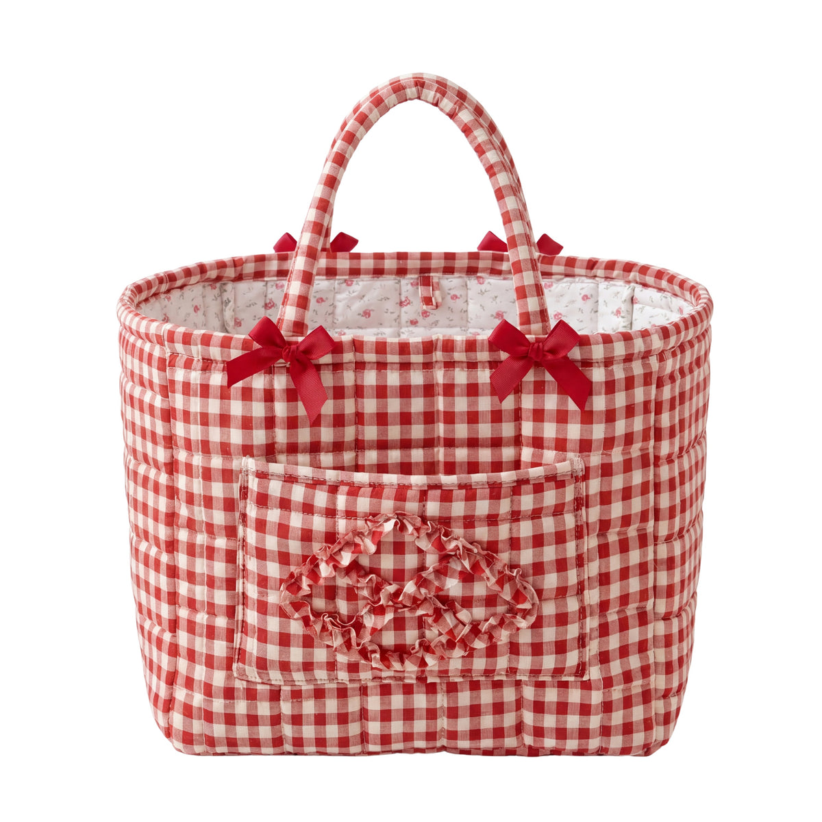 Juliette basket cherry gingham