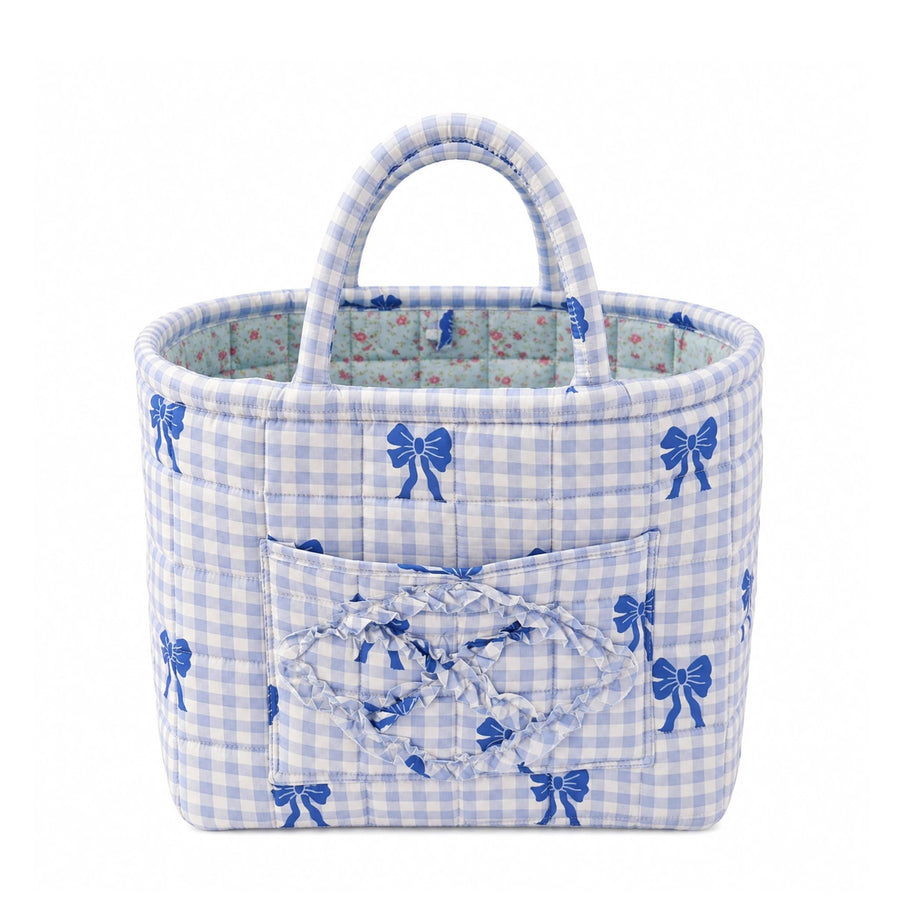 Juliette – Blue Gingham Bows