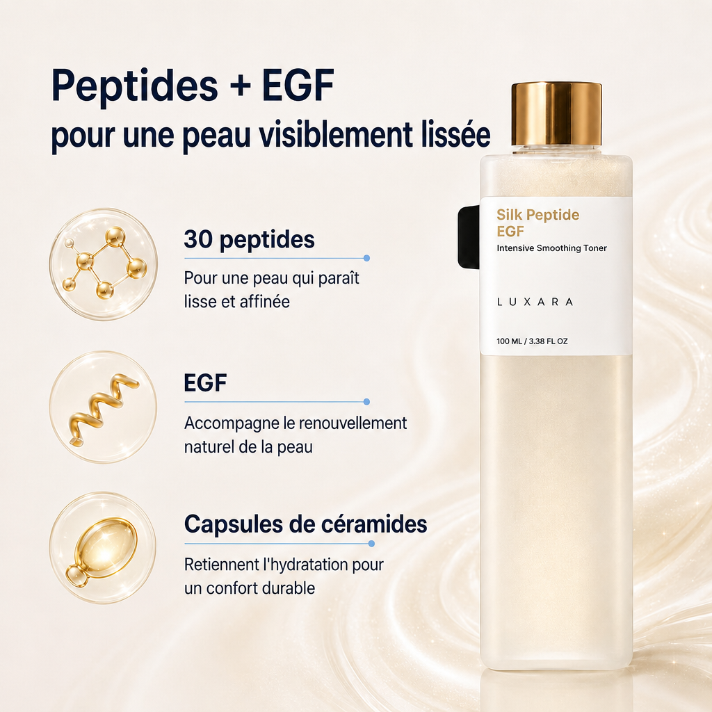 30 peptides, EGF et capsules de céramides