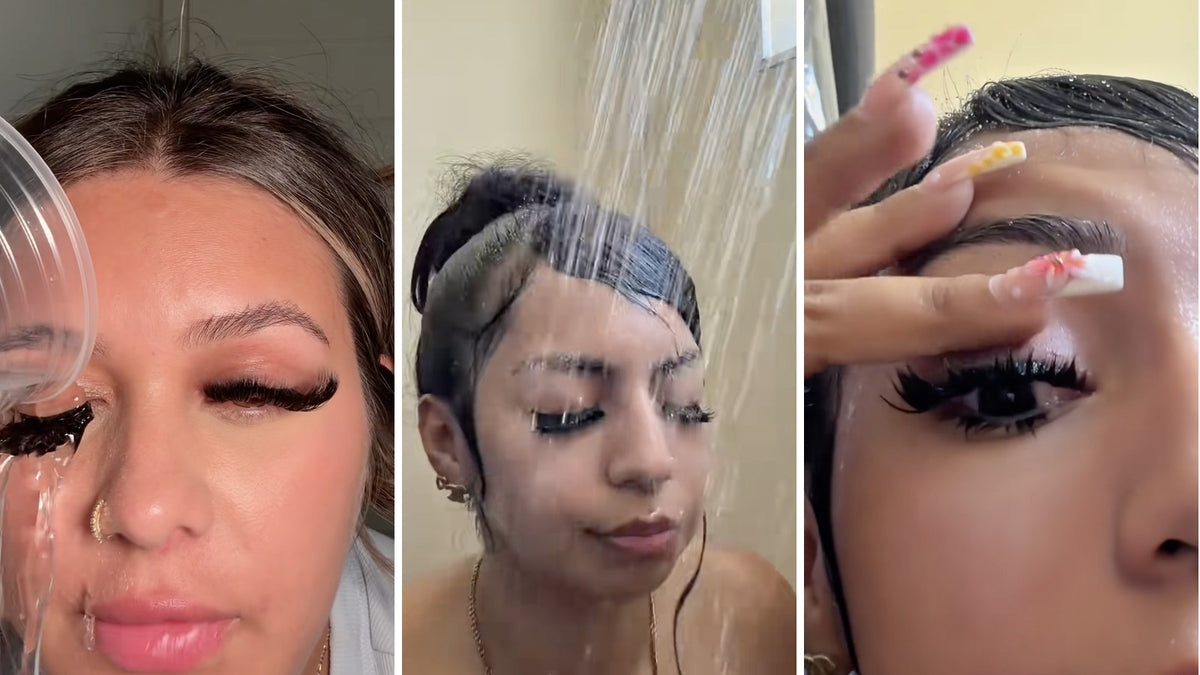 Waterproof lash clusters