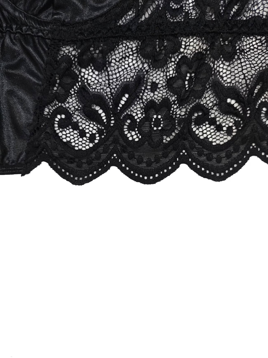 Morticia — Bustier en dentelle à chaînettes
