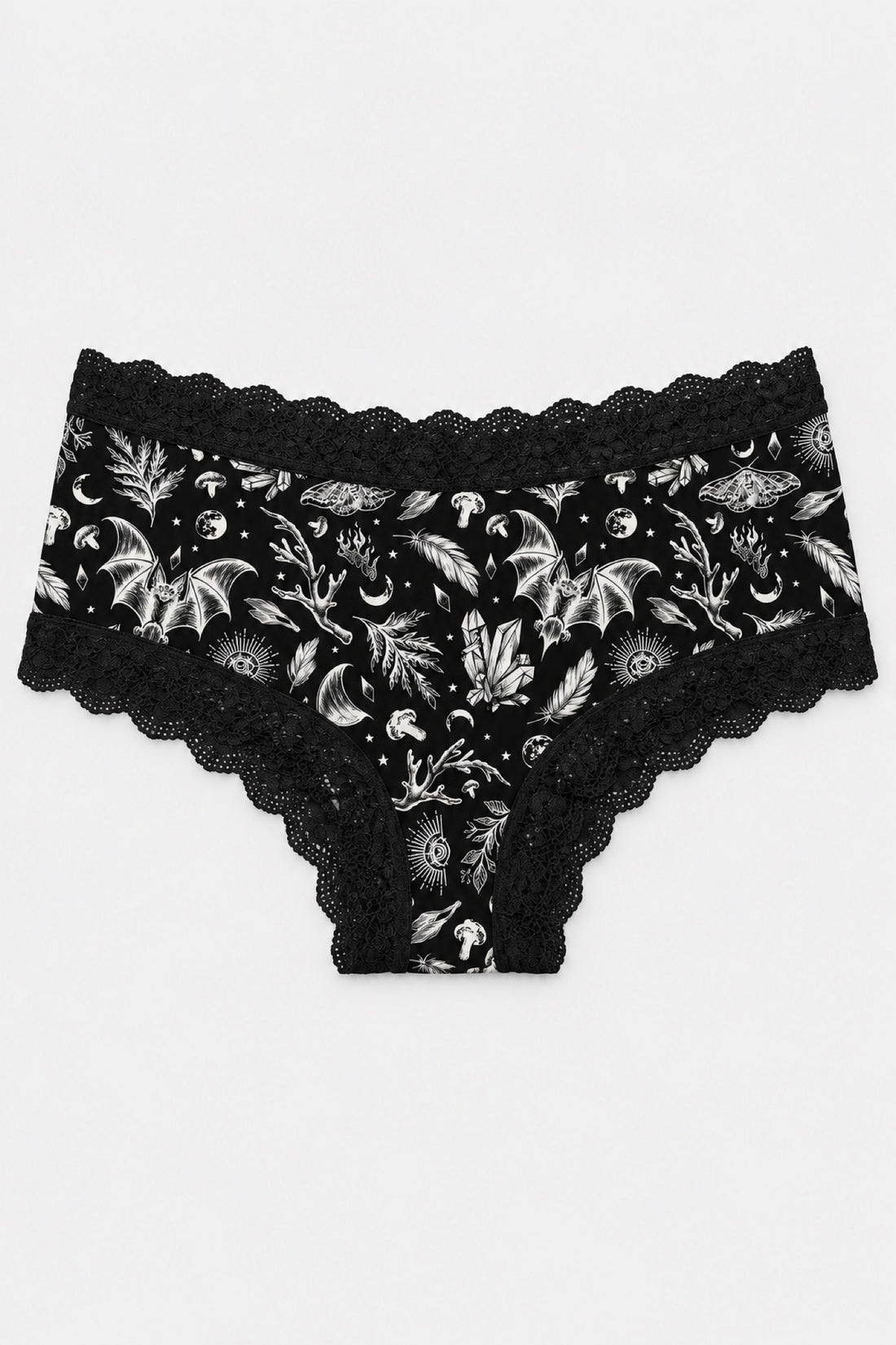 Nocturne — Pack de 3 culottes gothiques en dentelle