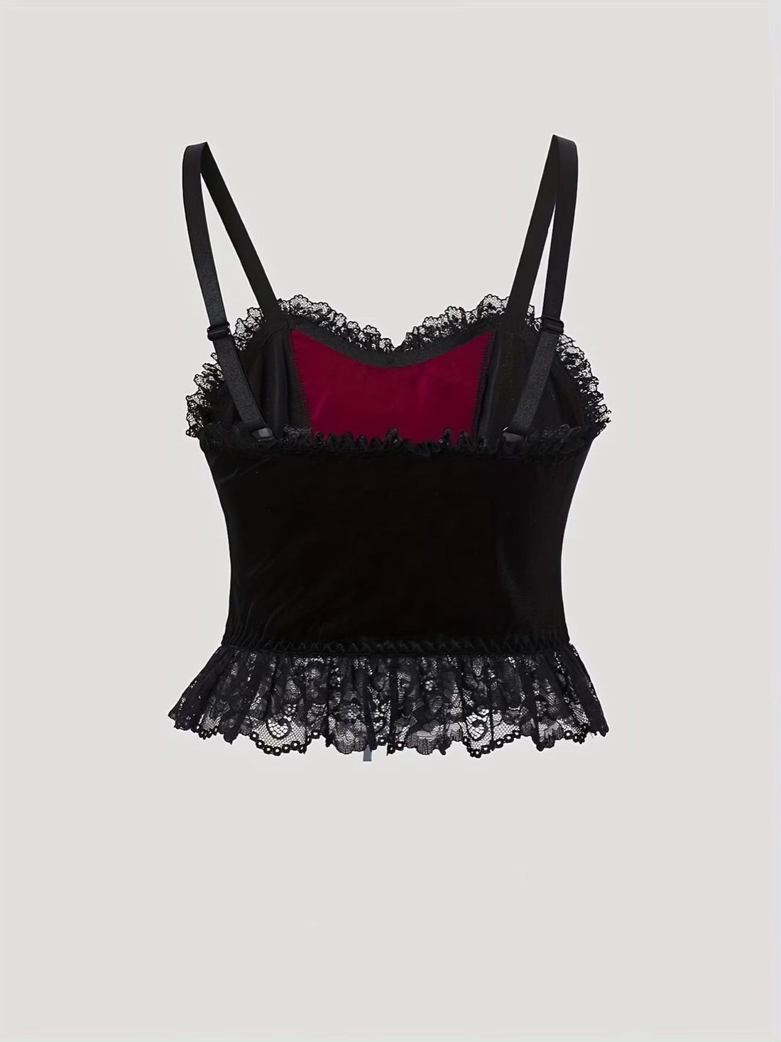 Nyctalis — Corset top velours lacé chauve-souris