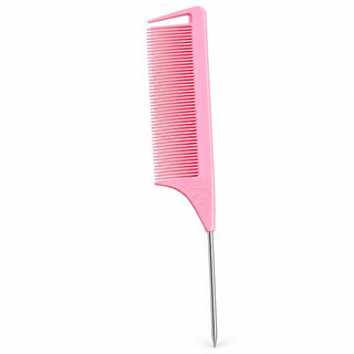 Pink rat-tail styling comb