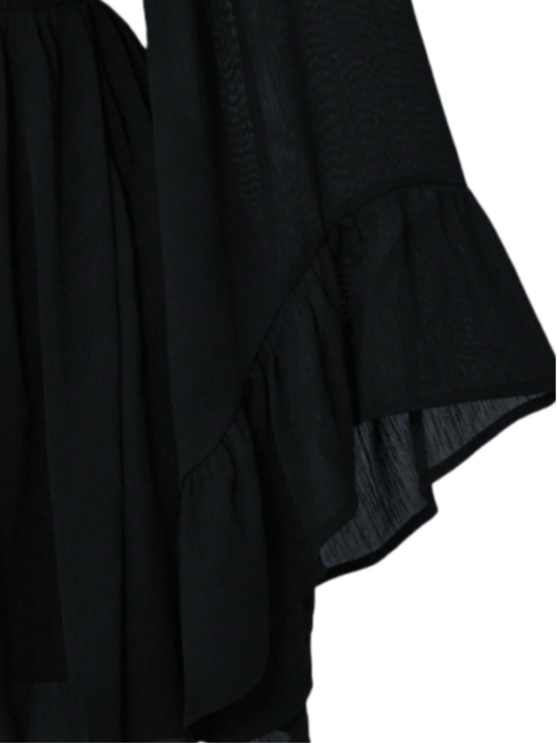 Perséphone — Mini-robe gothique manches cloche