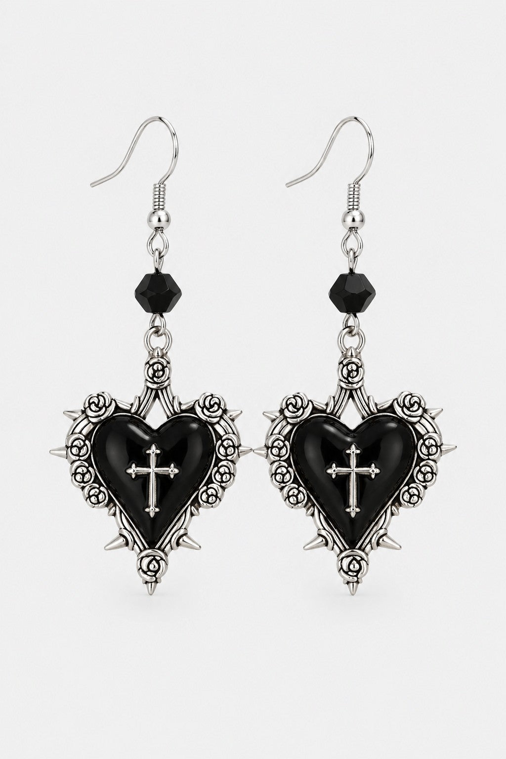 Salomé — Boucles d'oreilles cœur croix