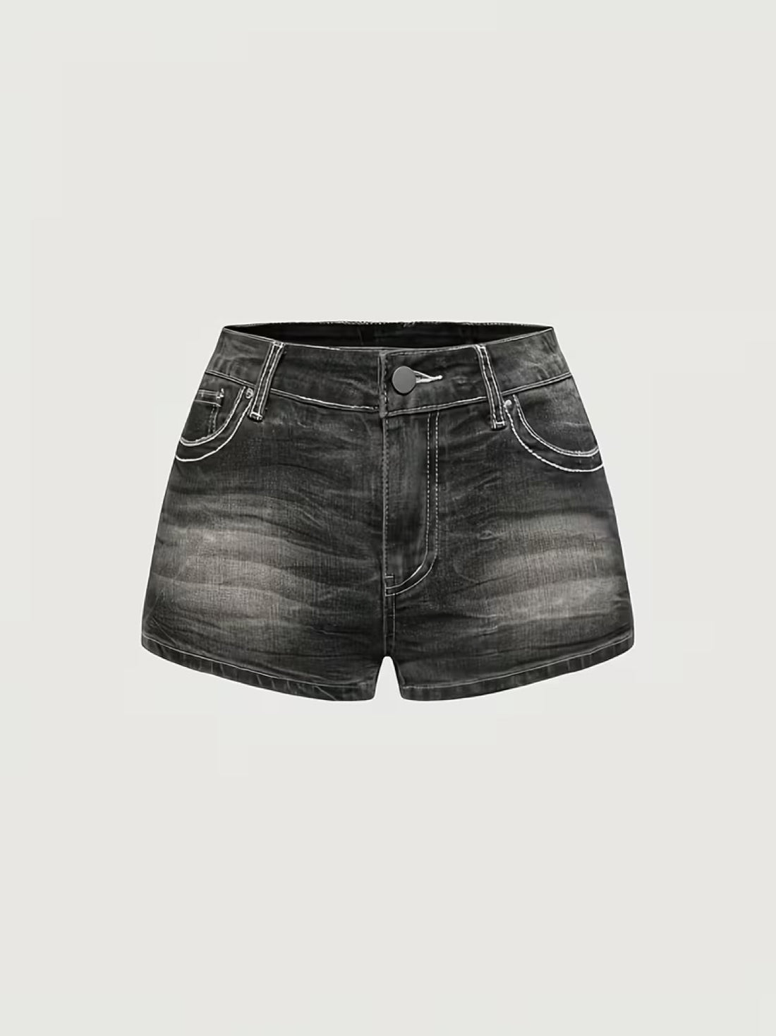 Séraphin — Short en jean ailes et strass