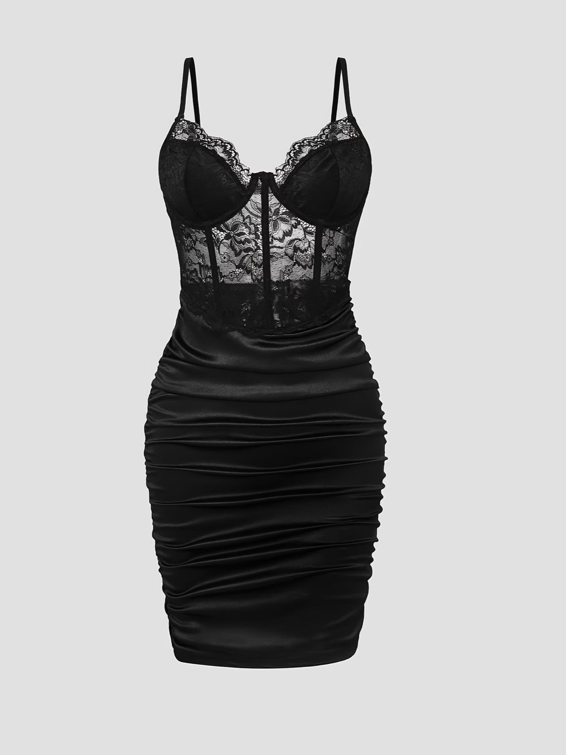 Vespera — Robe bustier satin et dentelle